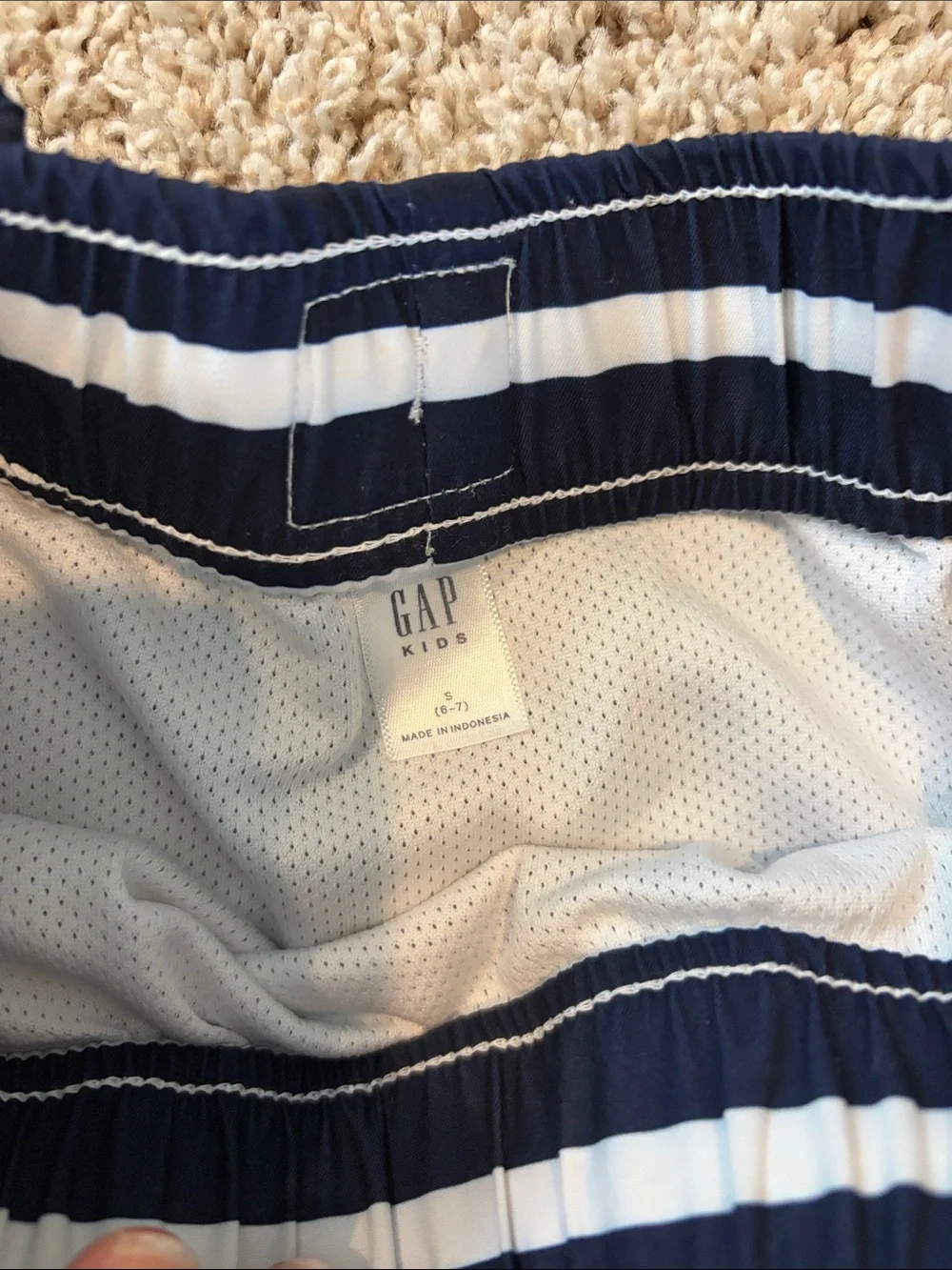2 GAP Blue and White Tie-Dye Athletic Shorts